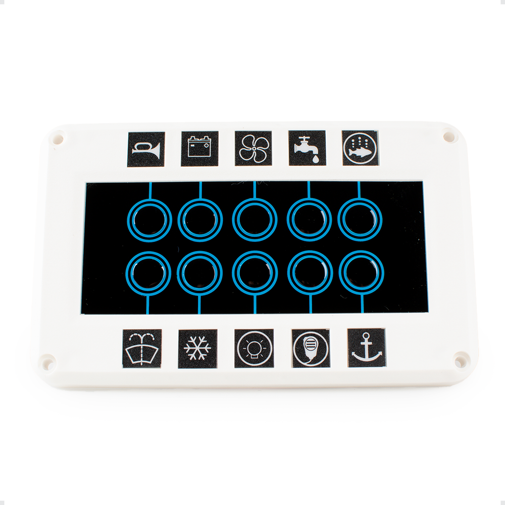 Painel de Comando Elétrico 10 Funções de Program Branco