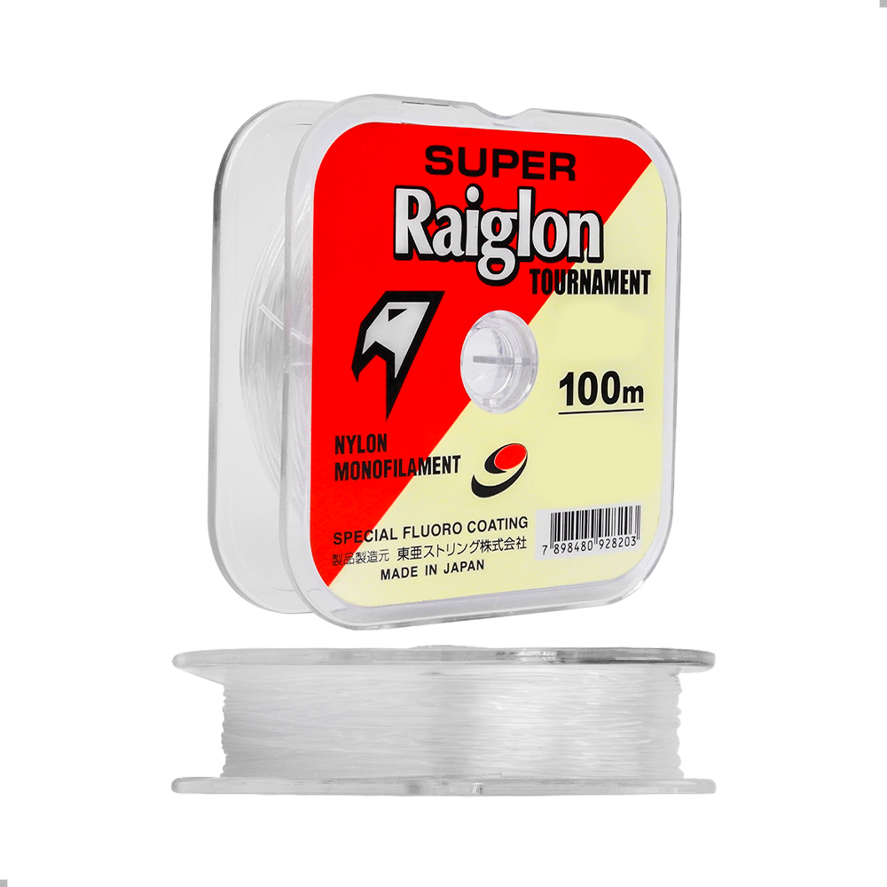 Linha Monofilamento Branca Super Raiglon 0,23mm 13,2 Lb 100m